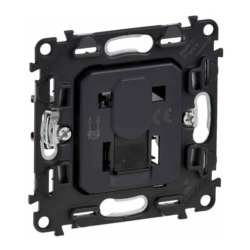 Розетка 1хRJ45 Cat.6 STP Valena, In'Matic, чорна Legrand (753046) Розетка 1хRJ45 Cat.6 STP Valena, In'Matic, чорна Legrand (753046)