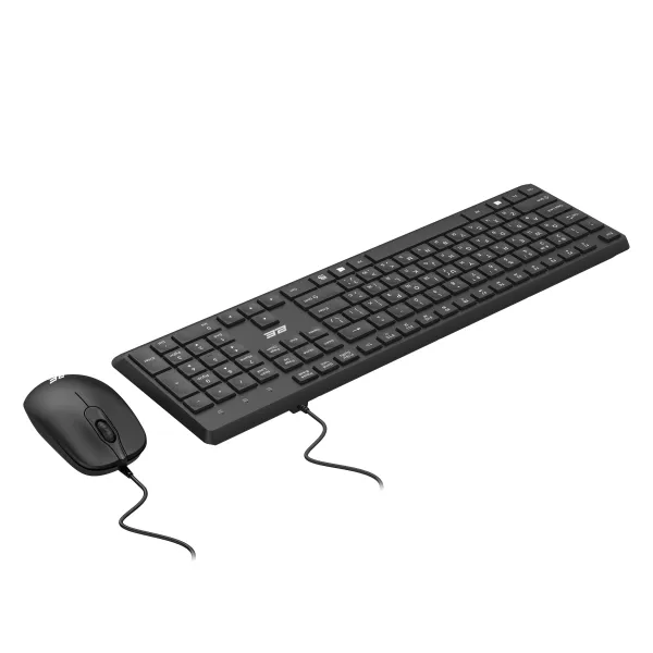 Комплект клавиатура и мышь USB-A MK405, EN/UK/RU, чёрный 2E (2E-MK405UBK) - Фото 2