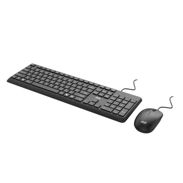Комплект клавиатура и мышь USB-A MK405, EN/UK/RU, чёрный 2E (2E-MK405UBK) - Фото 3
