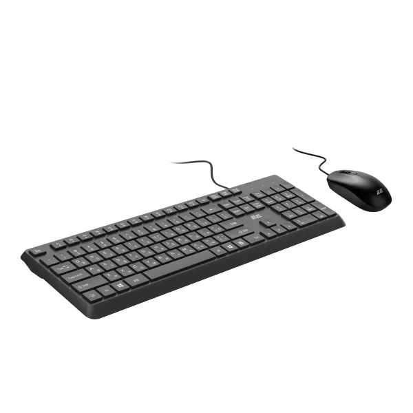 Комплект клавиатура и мышь USB-A MK405, EN/UK/RU, чёрный 2E (2E-MK405UBK) - Фото 5