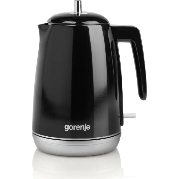 Електрочайник 1.7л, Strix контроль, чорний Gorenje (K15RLBK)