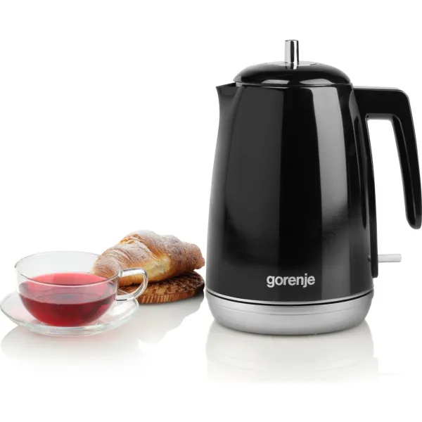 Електрочайник 1.7л, Strix контроль, чорний Gorenje (K15RLBK) - Фото 4