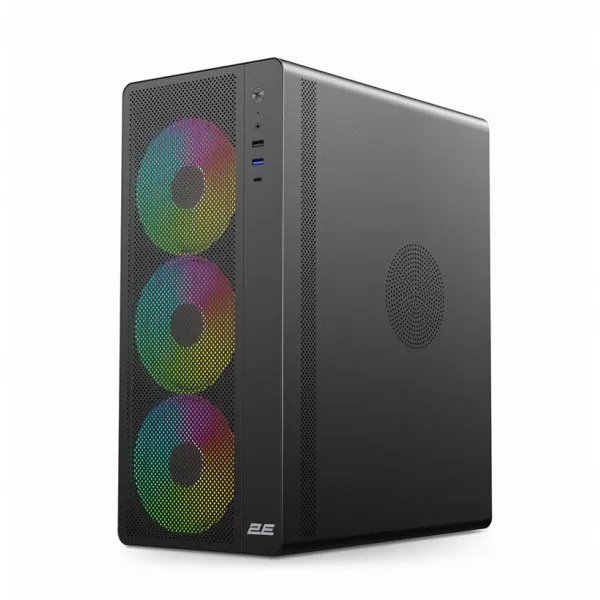 Корпус GAMING Credo Plus V510B без БП, ATX, чёрный 2E (2E-V510B)