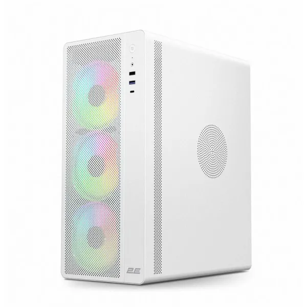Корпус GAMING Credo Plus V510W без БП, ATX, белый 2E (2E-V510W) - Фото 11