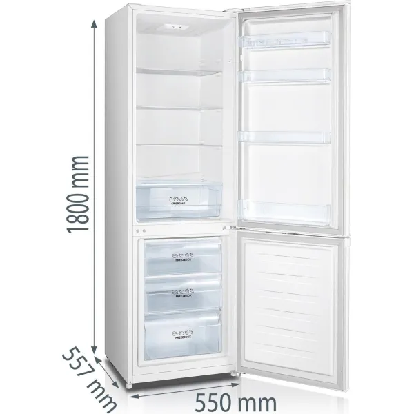 Холодильник 180х55х56см, Х- 198л, М- 66л, A+++, ST, Білий Gorenje (RK418DPW4) - Фото 3