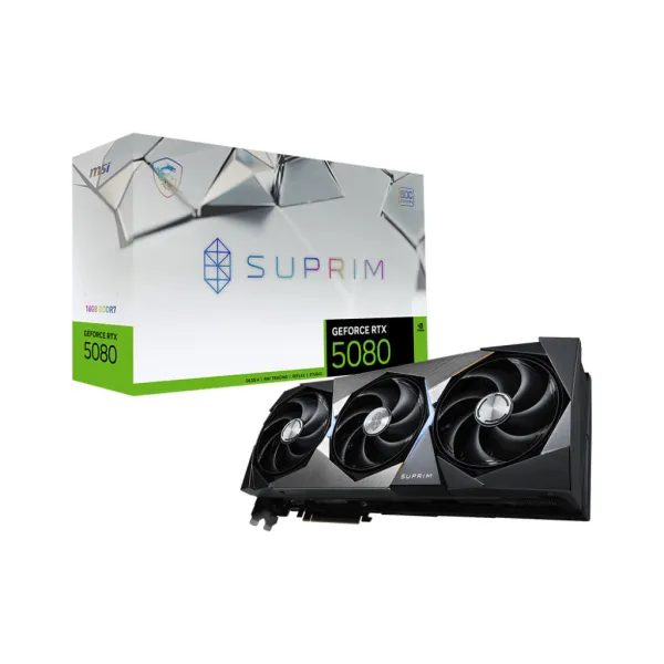 Видеокарта GeForce RTX 5080 16GB GDDR7 SUPRIM SOC MSI (912-V531-009) - Фото 7