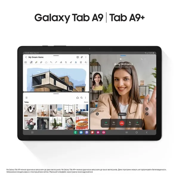 Планшет  Galaxy Tab A9+ 2025 (X216) 11" 6ГБ, 128ГБ, 5G, 7040мА•ч, Android, серый Samsung (SM-X216RZAREUC) - Фото 8