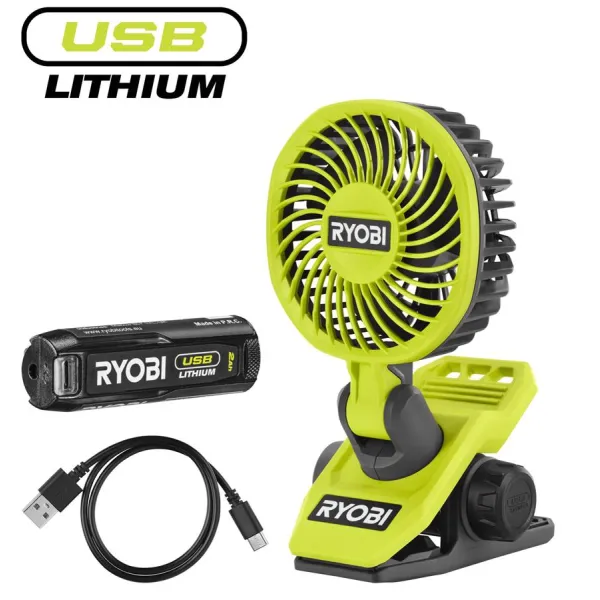Вентилятор аккумуляторный RCF4-120G, 4В, 3800об·мин Ryobi (5133006143)