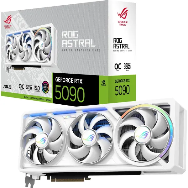 Видеокарта GeForce RTX 5090 32GB GDDR7 OC ROG-ASTRAL-RTX5090-O32G-WHITE белый ASUS (90YV0LWA-M0NA00) - Фото 7