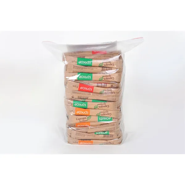 Цукор-пісок у стіках, 5 г х 200 шт, 1 кг, zip-пакет Саркара продукт (16014) - Фото 6