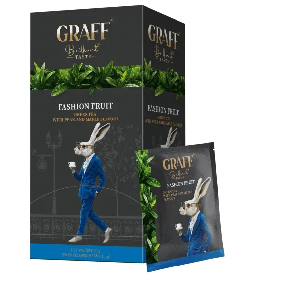 Чай зеленый 30 г (1,5 г х 20), сашет, Fashion fruit GRAFF (gr.10382) - Фото 9