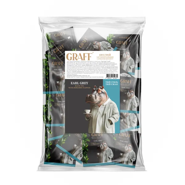 Чай черный байховый с ароматом бергамота 90 г (1,8 г х 50), сашет, Earl Grey GRAFF (gr.11679) - Фото 7