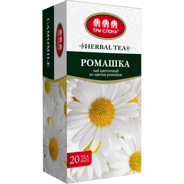 Чай цветочный 1 г х 20, пакет, Ромашка Три Слона (ts.14733) - Фото 6