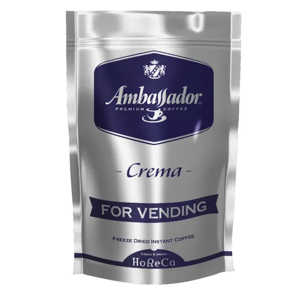 Кофе растворимый для торгових автоматов Crema, пакет 200 г х 18 (8718) Ambassador (am.50720)