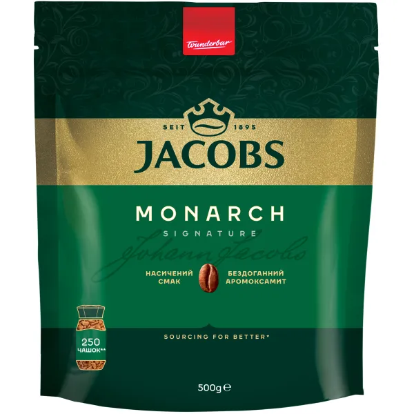 Кава розчинна 500 г,економічний пакет Jacobs Monarch (prpj.08932) - Фото 7