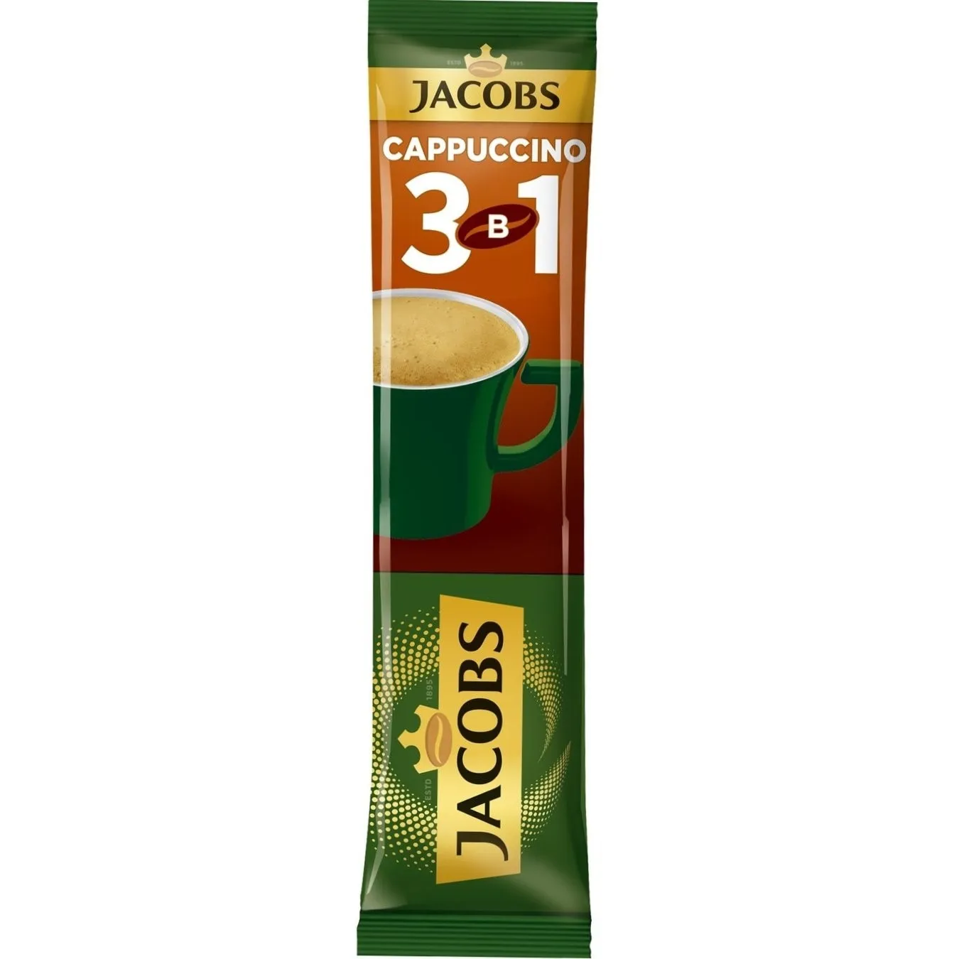 Кофейный напиток 3в1 Капучино, 24 х 12,5 г Jacobs (prpj.90601) Кофейный напиток 3в1 Капучино, 24 х 12,5 г Jacobs (prpj.90601)