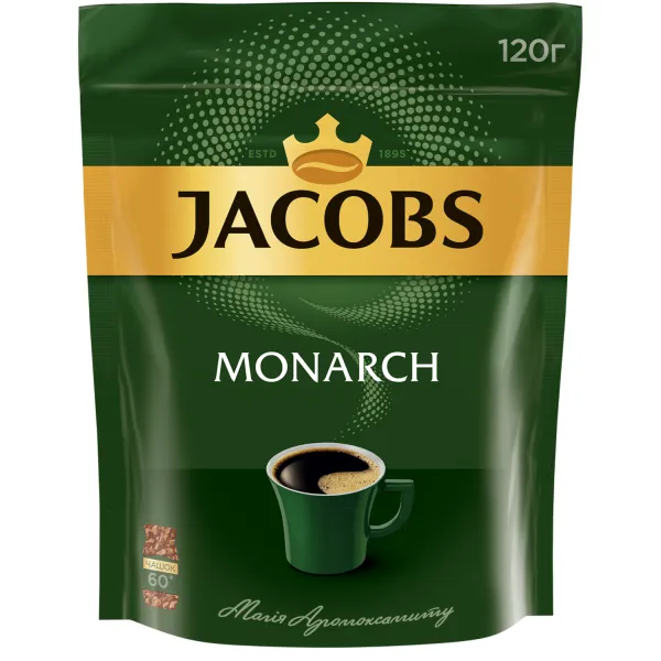 Кофе растворимый 120 г, пакет Jacobs Monarch (prpj.90946)