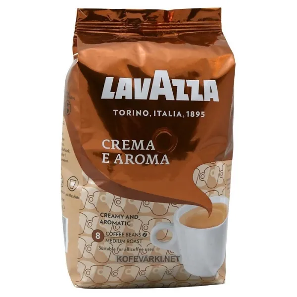 Кофе в зернах Crema Aroma, 1000 г, пакет Lavazza (prpl.24441)