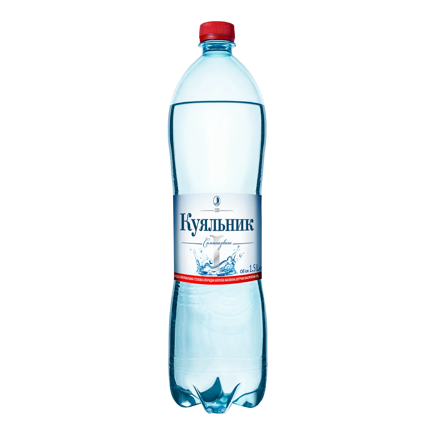 Вода мінеральна газована, 1,5 л, ПЕТ Куяльник (kl.21066) Вода мінеральна газована, 1,5 л, ПЕТ Куяльник (kl.21066)