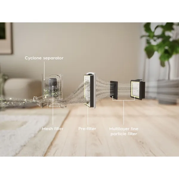 Пылесос контейнерный, 850Вт, 2л, HEPA12 синий Electrolux (EL31C1LDB) - Фото 5