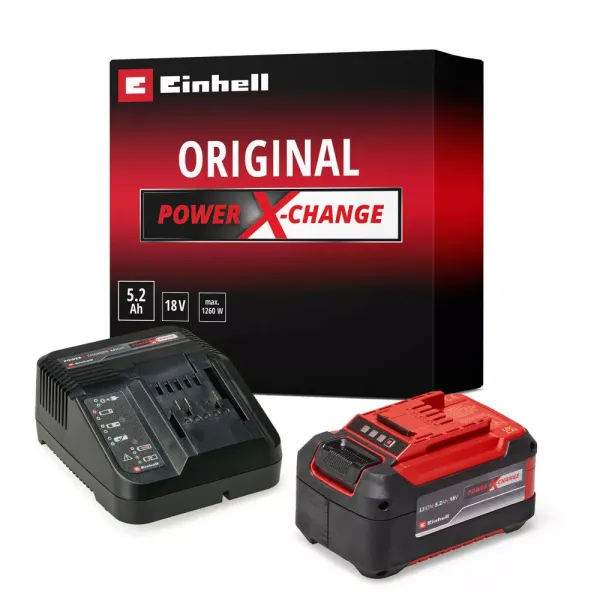 Набор аккумуляторов и зарядных устройств Starter Kit PXC 18В 1х5.2А·час Einhell (4512147) - Фото 10