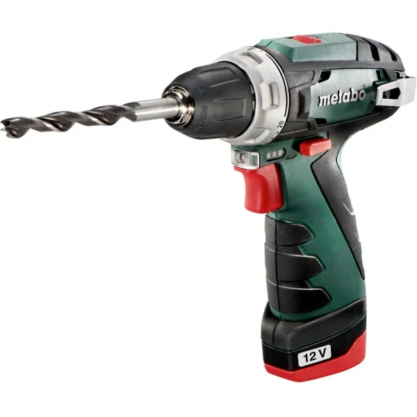 Шурупокрут-дриль акумуляторний BS, 12В, 1x2А, 34Нм, 1400об·хв Metabo (600079500)