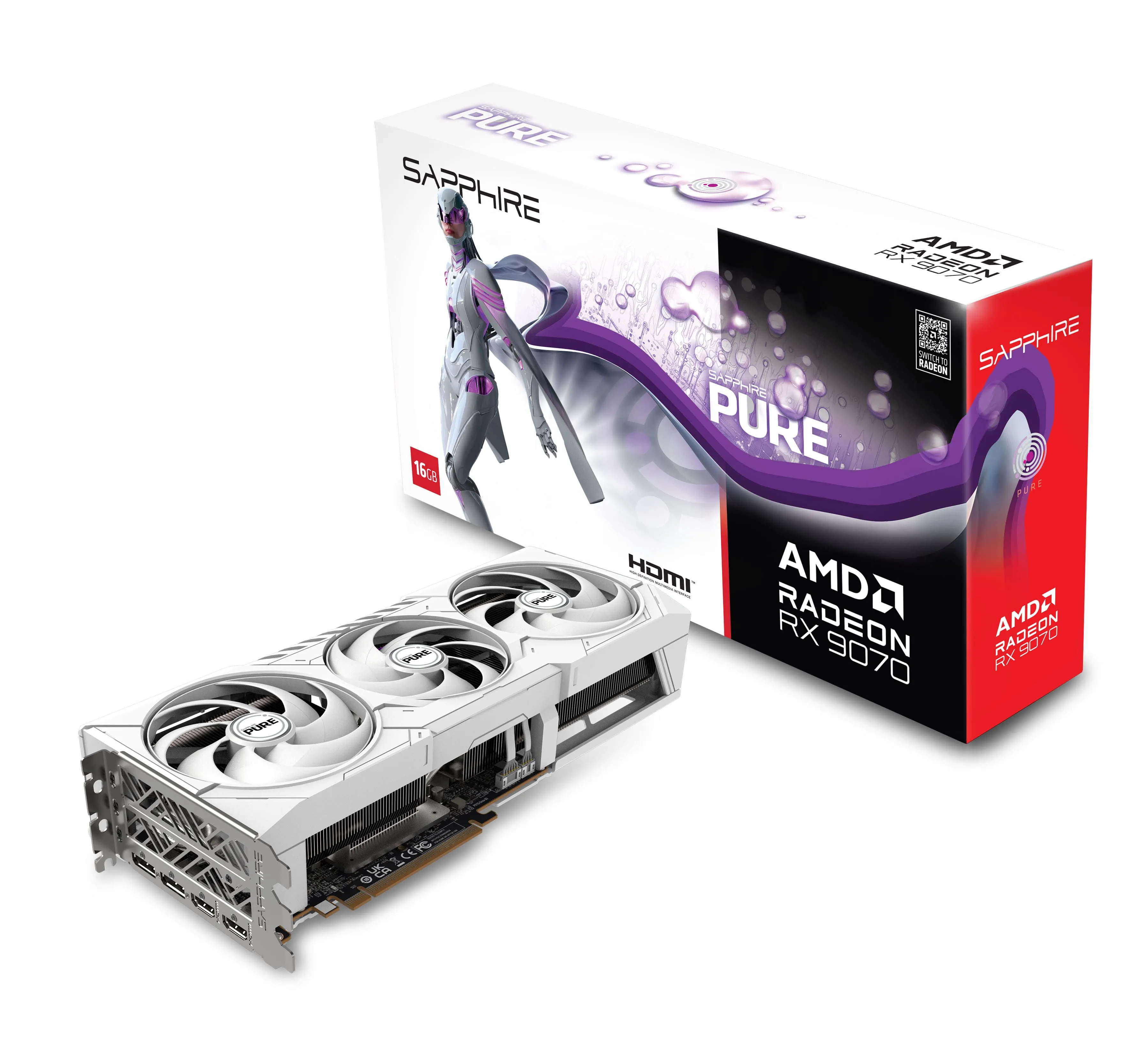 Видеокарта Radeon RX 9070 16GB GDDR6 PURE GAMING OC SAPPHIRE (11349-02-20G) - Фото 5