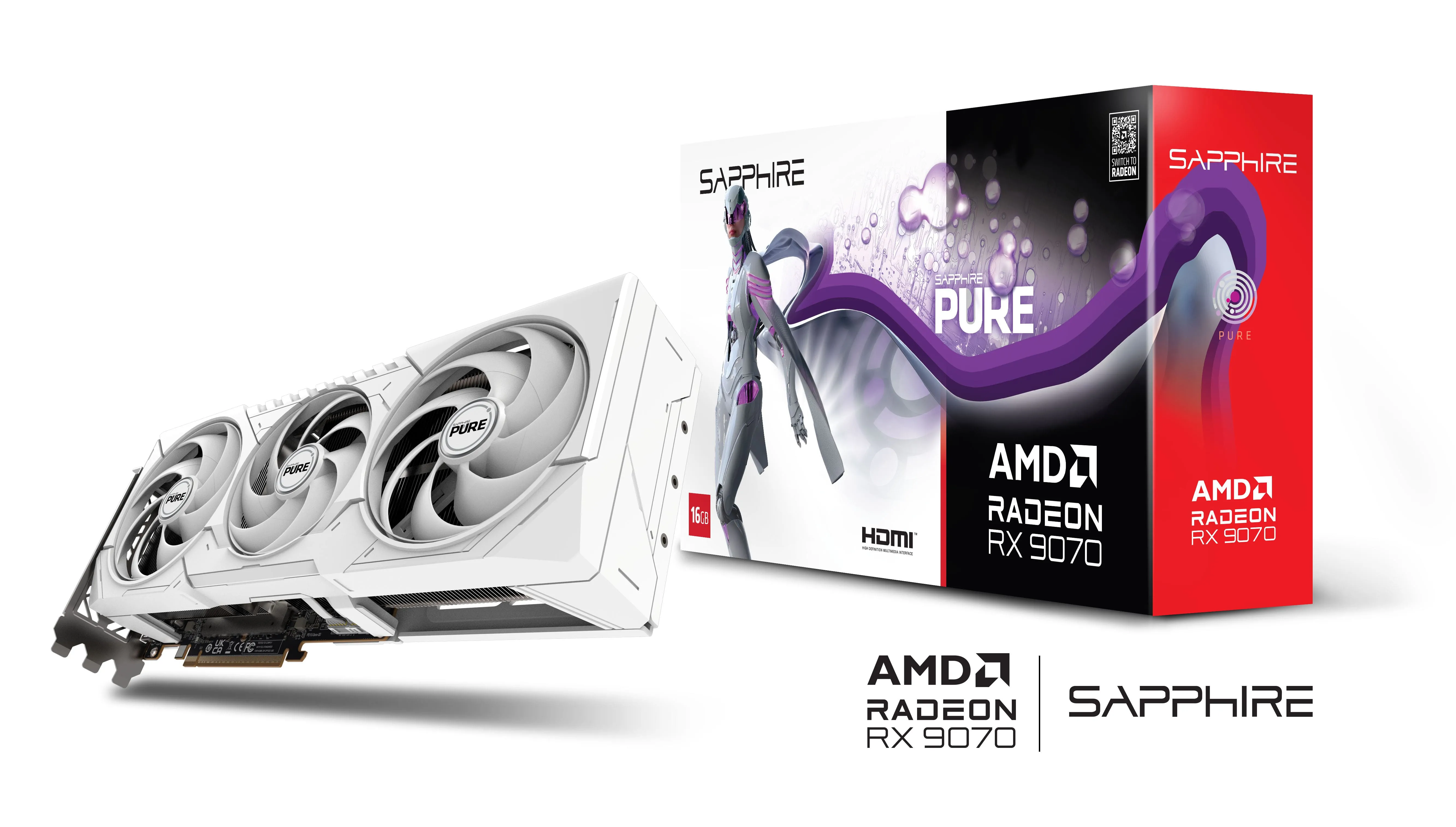 Видеокарта Radeon RX 9070 16GB GDDR6 PURE GAMING OC SAPPHIRE (11349-02-20G) - Фото 6
