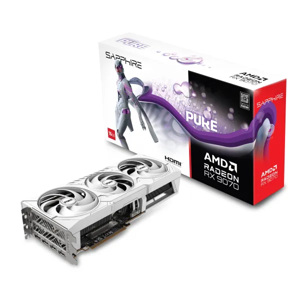 Видеокарта Radeon RX 9070 16GB GDDR6 PURE GAMING OC SAPPHIRE (11349-02-20G) - Фото 5