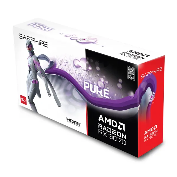 Видеокарта Radeon RX 9070 16GB GDDR6 PURE GAMING OC SAPPHIRE (11349-02-20G) - Фото 7