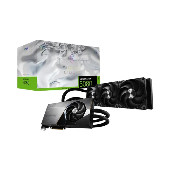 Видеокарта GeForce RTX 5080 16GB GDDR7 SUPRIM LIQUID SOC MSI (912-V531-007) - Фото 6