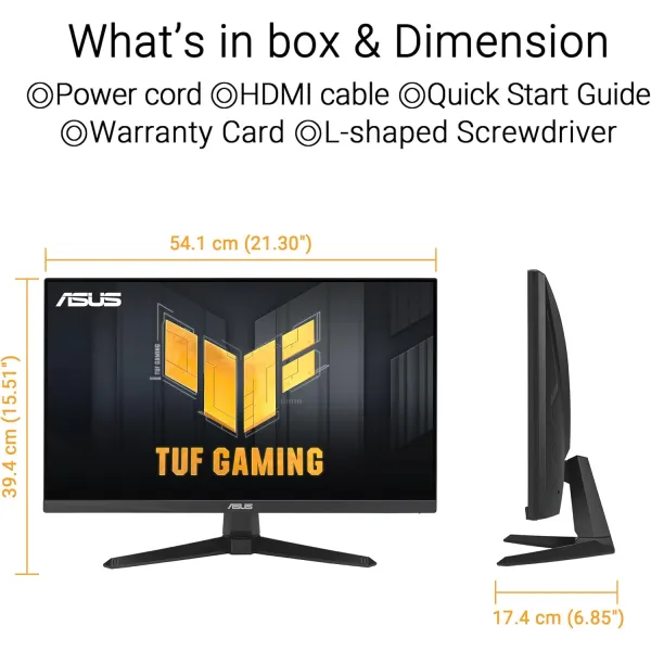 Монітор 23.8" TUF Gaming VG249QE5A, IPS, 146Hz Asus (90LM0BH0-B01171) - Фото 1