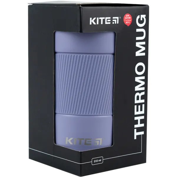 Термокружка 510 мл, фиолетовая Kite (K23-458-07) - Фото 4