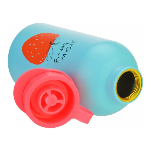 Бутылка для воды детская Cool for school 500 мл, тритановая, голубая Strawberry (CF61303) - Фото 2