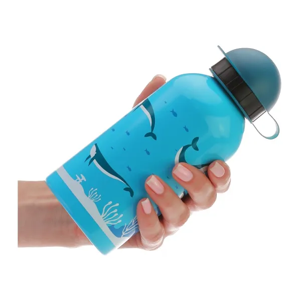 Бутылка для воды детская Cool for school 500 мл, тритановая, голубая Whale (CF61304) - Фото 4
