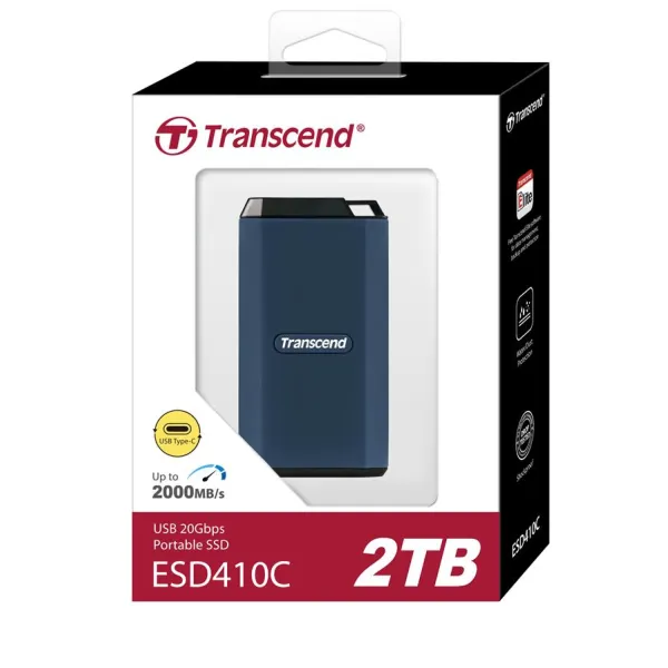 Накопичувач портативний SSD 2TB USB 3.2 Gen 2 Type-C ESD410C Transcend (TS2TESD410C) - Фото 8