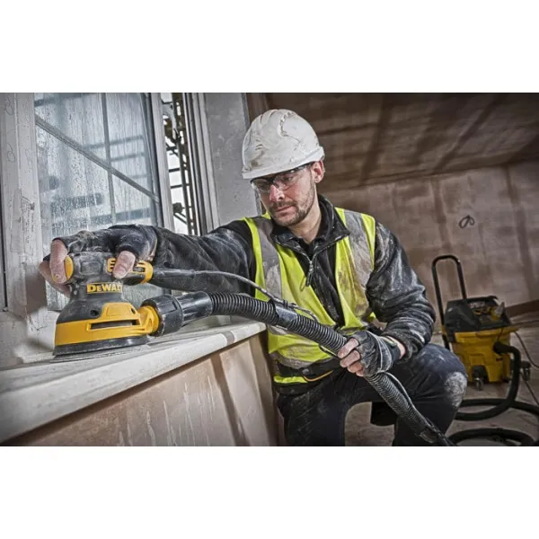 Шлифмашина эксцентриковая 280Вт 8000-12000об·мин 125мм DeWalt (DWE6423) - Фото 6