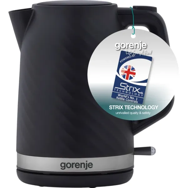 Электрочайник 1.7л черный Gorenje (K17SPB) - Фото 8