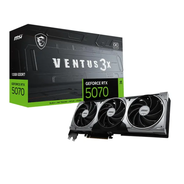 Видеокарта GeForce RTX 5070 12GB GDDR7 VENTUS 3X OC MSI (912-V532-204) - Фото 5