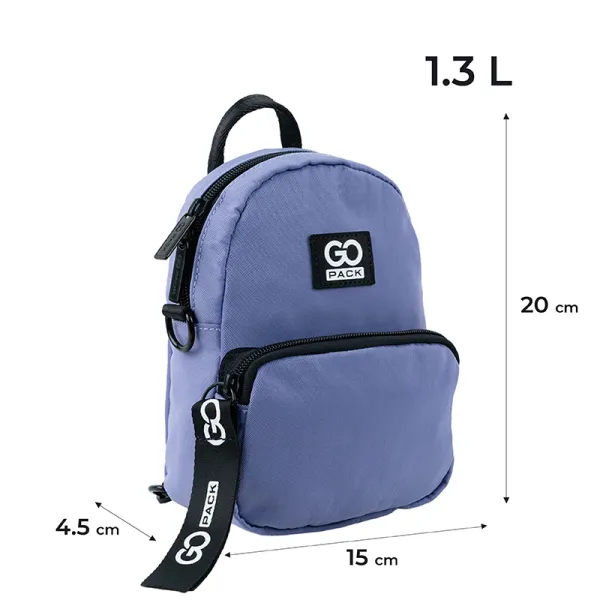 Міні рюкзак-сумка GoPack EducationTeens181XXS-3 фіолетовий (GO24-181XXS-3) - Фото 1