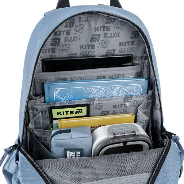 Рюкзак шкільний підлітковий Kite Education teens 2575M-1 сірий (K25-2575M-1) - Фото 12
