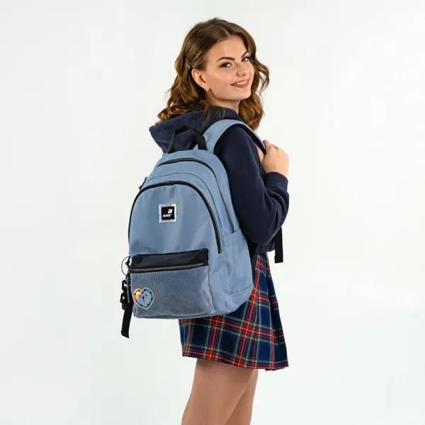 Рюкзак шкільний підлітковий Kite Education teens 2575M-1 сірий (K25-2575M-1) - Фото 16