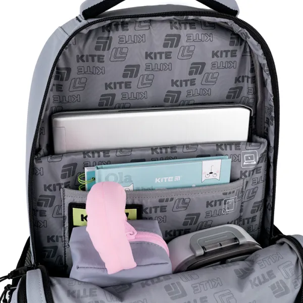Рюкзак шкільний підлітковий Kite Education teens 2578L-2 сірий (K25-2578L-2) - Фото 14