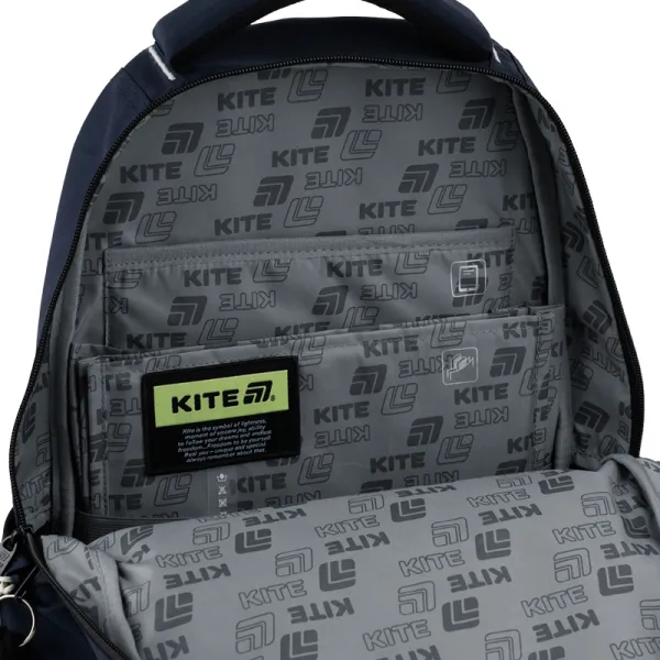 Рюкзак шкільний підлітковий Kite Education teens 2587M-2 темно-синій (K25-2587M-2) - Фото 14