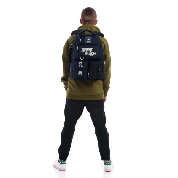 Рюкзак шкільний підлітковий Kite Education teens 2587M-2 темно-синій (K25-2587M-2) - Фото 21