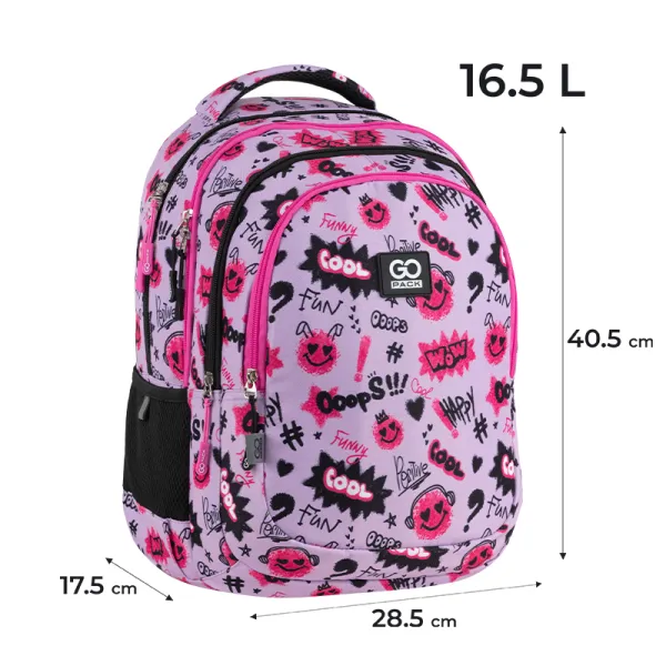 Рюкзак шкільний підлітковий GoPack Teens 162M-2 (GO25-162M-2) - Фото 1