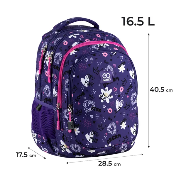 Рюкзак шкільний підлітковий GoPack Teens 162M-3 (GO25-162M-3) - Фото 1