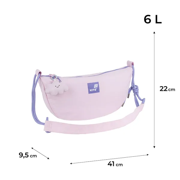 Сумка-кроссбоді підліткова Kite Education teens 2774-3 рожева (K25-2774-3) - Фото 1
