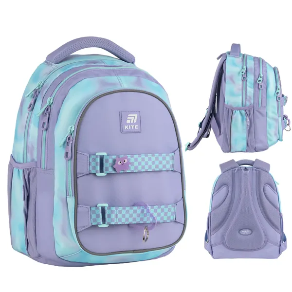 Рюкзак шкільний підлітковий Kite Education teens 8001M-2 фіолетовий (K25-8001M-2) - Фото 1