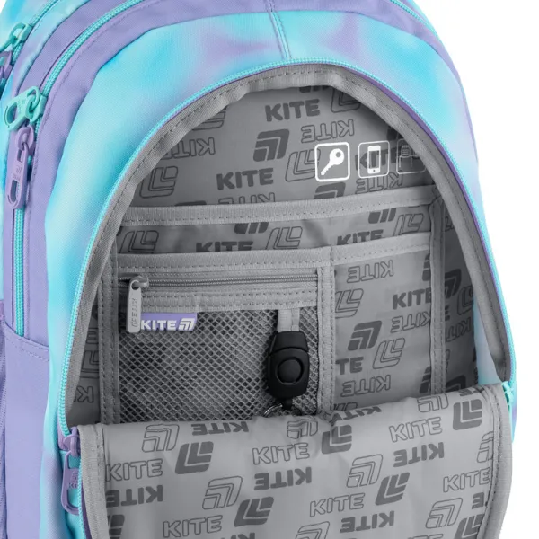 Рюкзак школьный подростковый Kite Education teens 8001M-2 фиолетовый (K25-8001M-2) - Фото 8